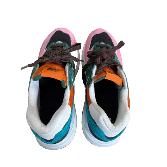 New Balance 57/40 MENS 11.5 PRE-OWNED Pink Lemonade Green Black Orange M5740FM1 - Picture 13 of 17